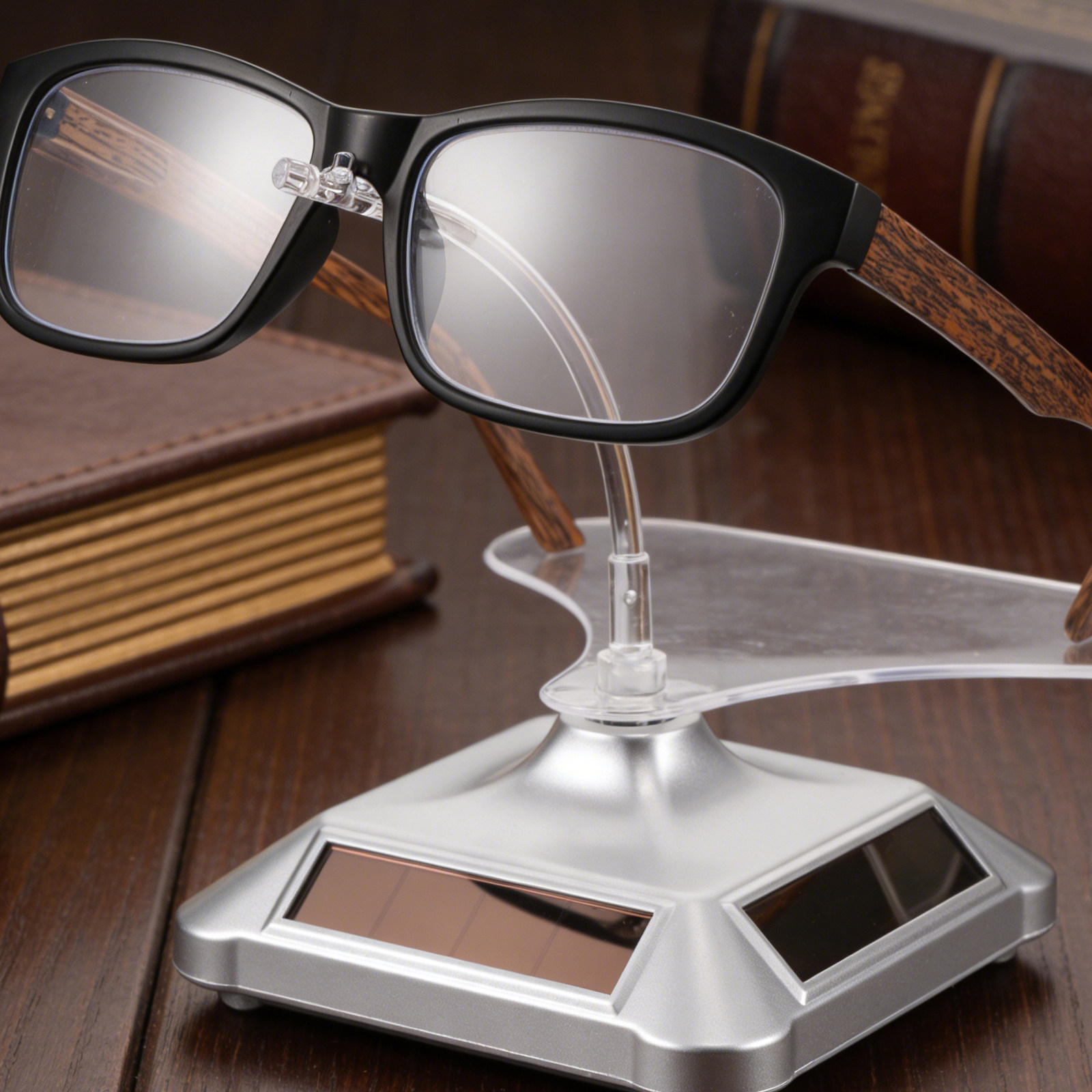 Jewelry Eyewear Watches & Accessories - Solar Powered Rotating Display Stand 360