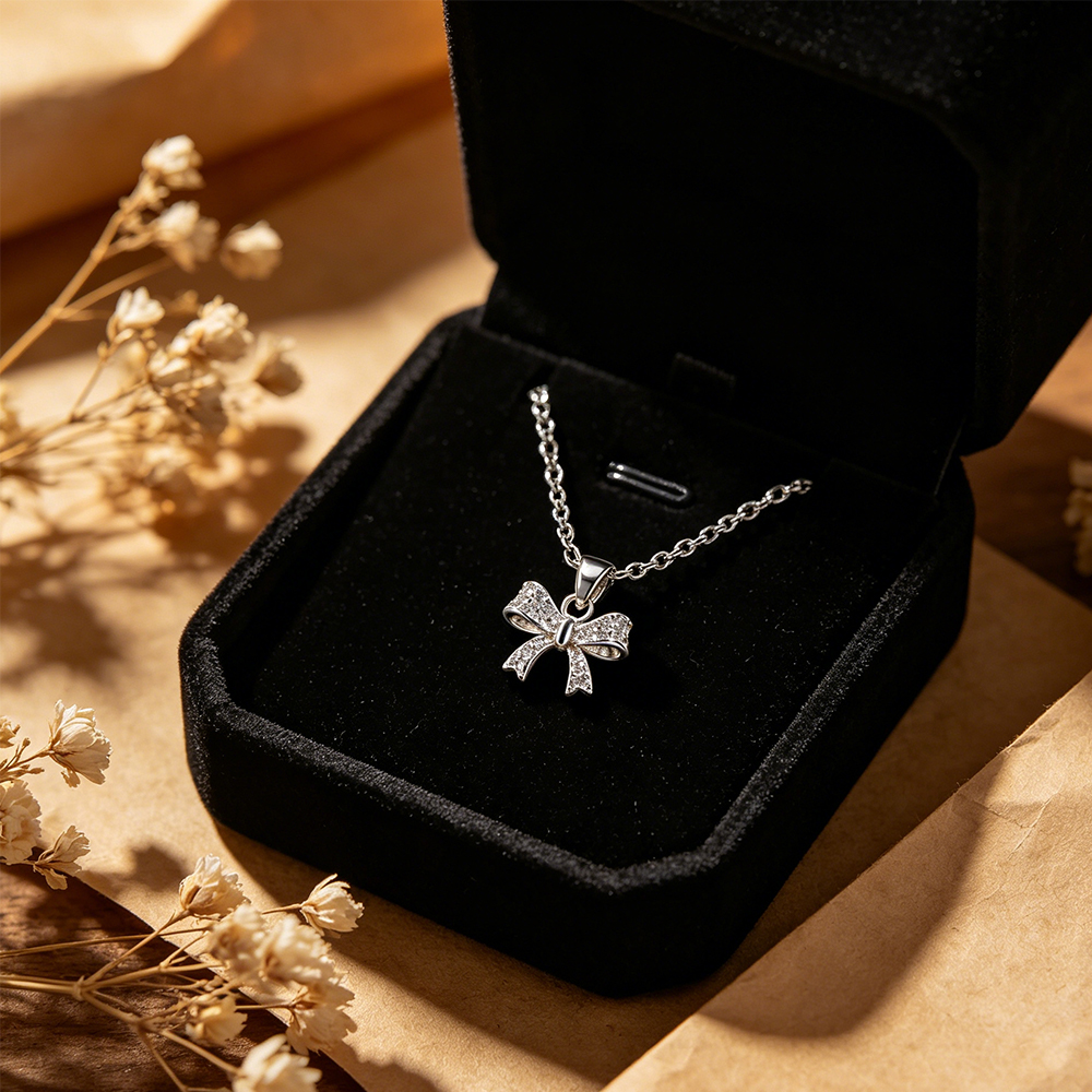 Bow Pendant Necklace with High - Eve Jewelry & Watches Distribuidor Oficial Rolex avis et prix