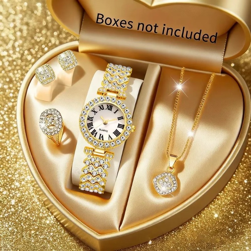 5PCS Luxury Rhinestone Women's - Jewelry Watches Luxury avis et prix
