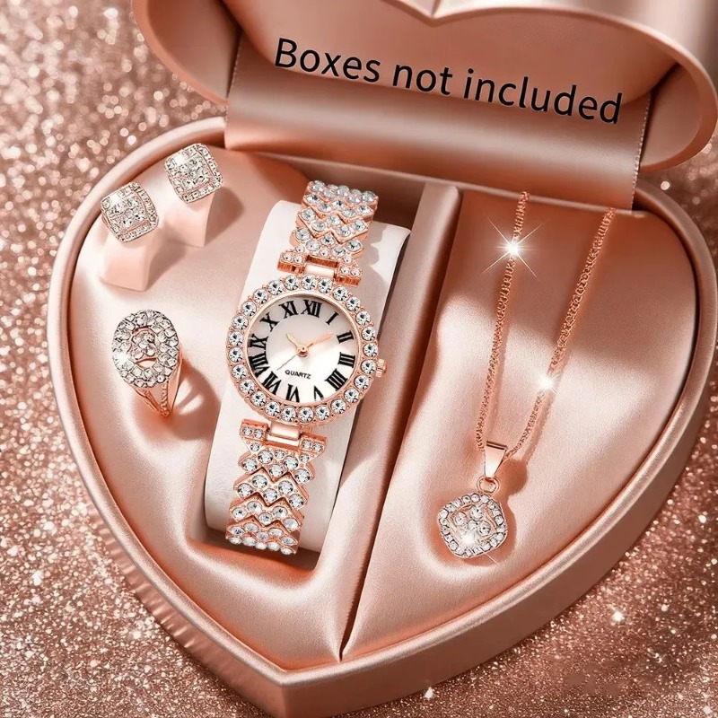 5PCS Luxury Rhinestone Women's - Jewelry Watches Luxury avis et prix