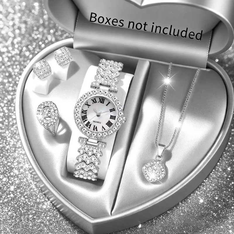 5PCS Luxury Rhinestone Women's - Jewelry Watches Luxury avis et prix