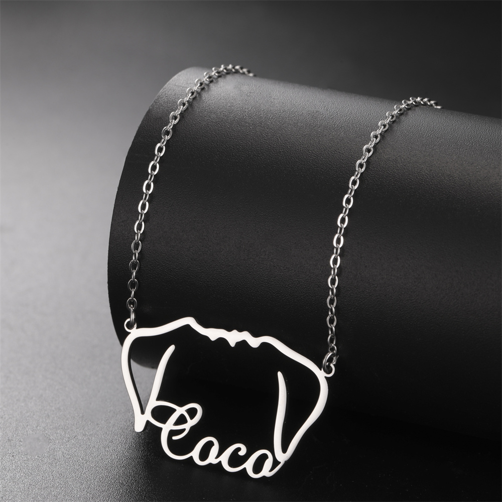 Custom Dog Name Necklace for W - Mens Dog Tag Necklace avis et prix