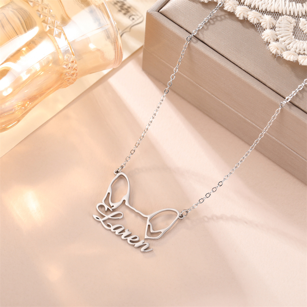 Custom Dog Name Necklace for W - Mens Dog Tag Necklace avis et prix