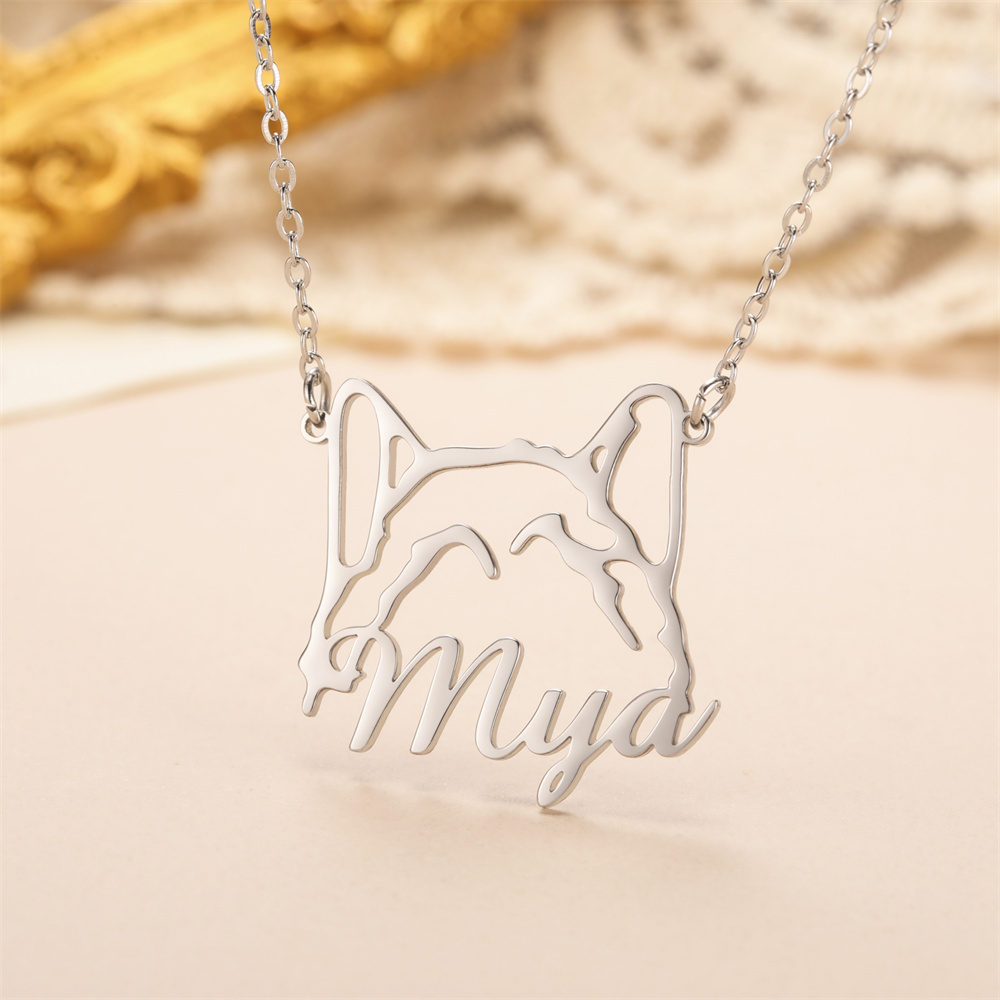 Custom Dog Name Necklace for W - Mens Dog Tag Necklace avis et prix