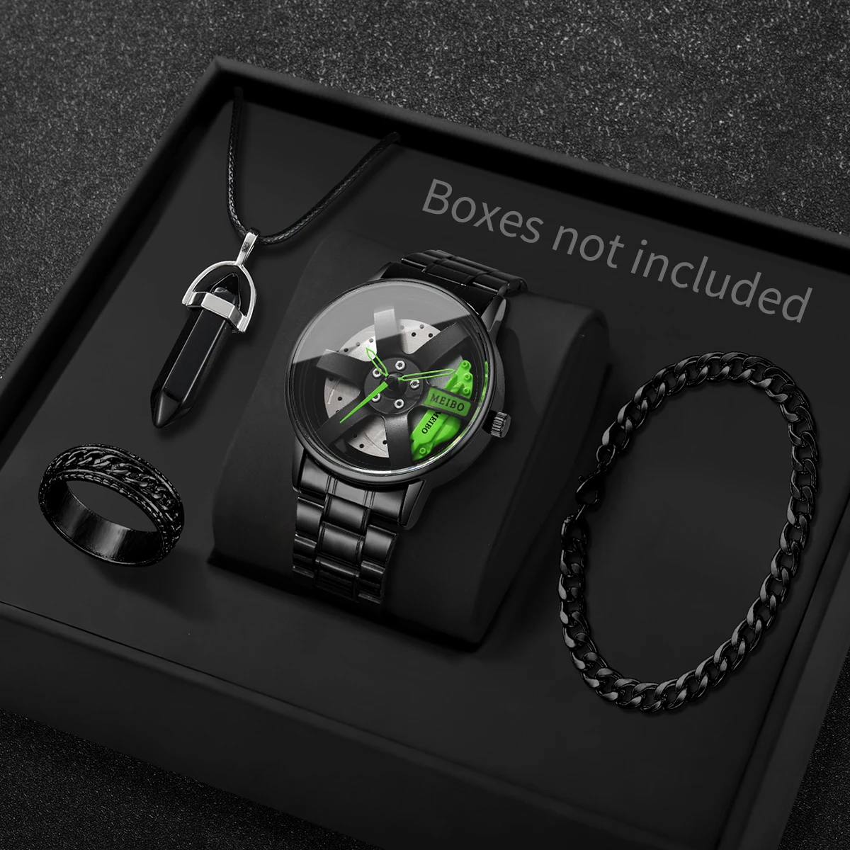 4PCS/Set Fashion 3d Car Wheel  - Mystery Jewelry Jar Watches avis et prix