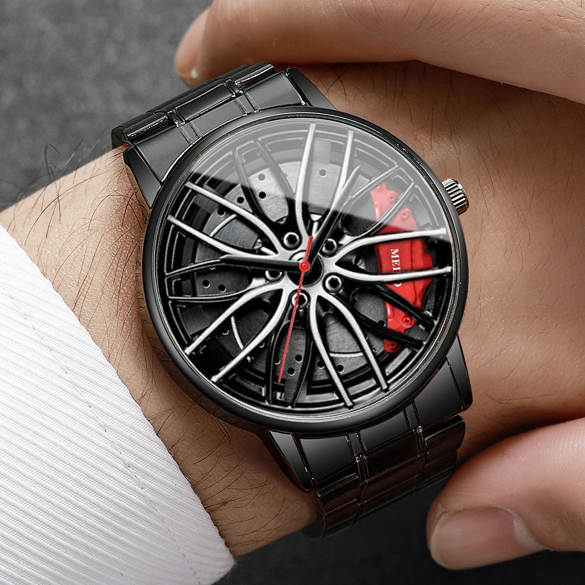 4PCS/Set Fashion 3d Car Wheel  - Mystery Jewelry Jar Watches avis et prix