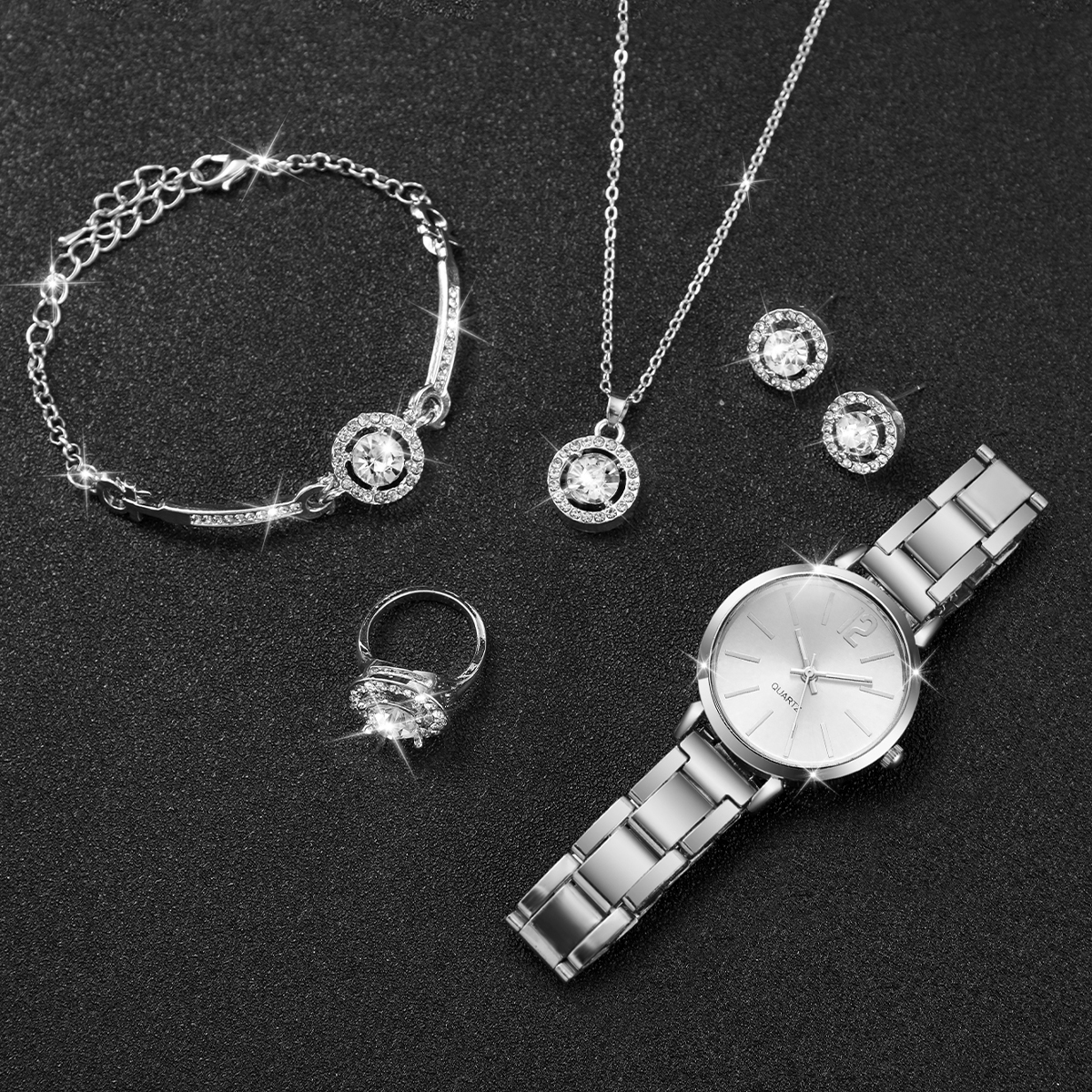 6PCS/Set Women Watches Fashion - Mystery Jewelry Jar Watches avis et prix