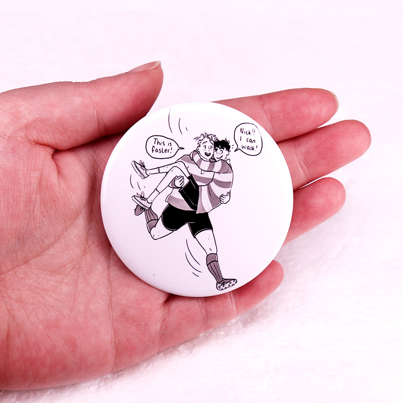 Heartstopper Pinback Button Pi - Nick'S Jewelry & Watches Reviews avis et prix