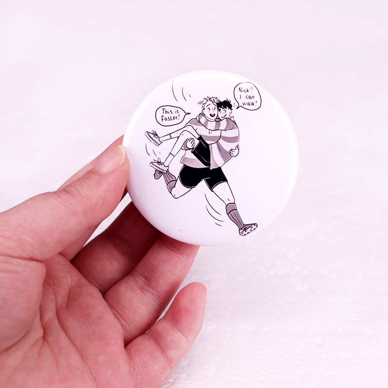 Heartstopper Pinback Button Pi - Nick'S Jewelry & Watches Reviews avis et prix
