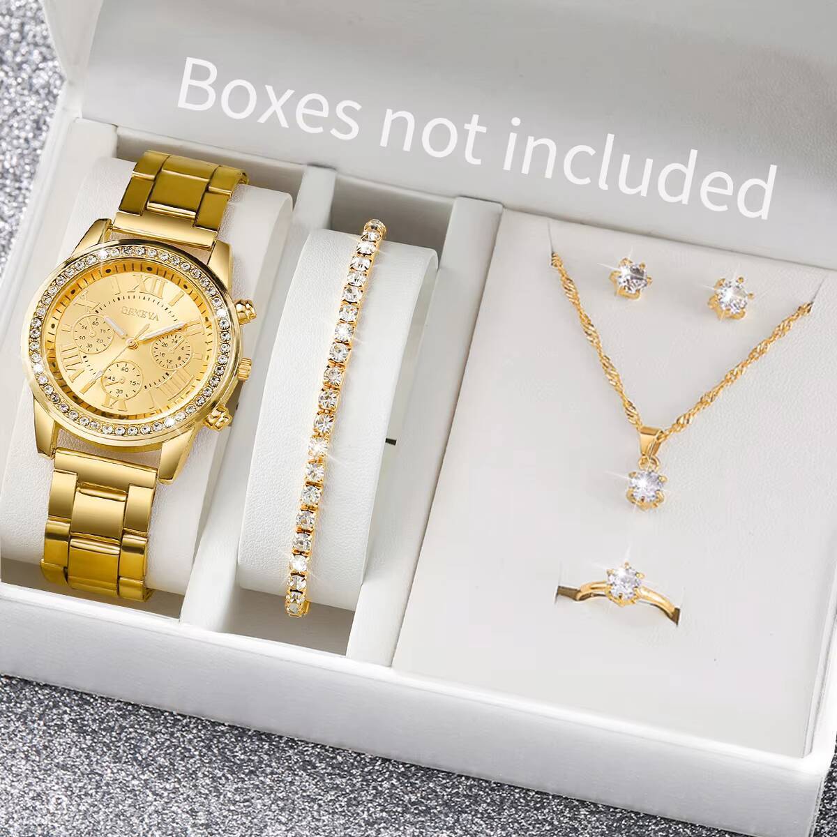 6PCS/Set Fashion Rhinestone Wo - Mystery Jewelry Jar Watches avis et prix
