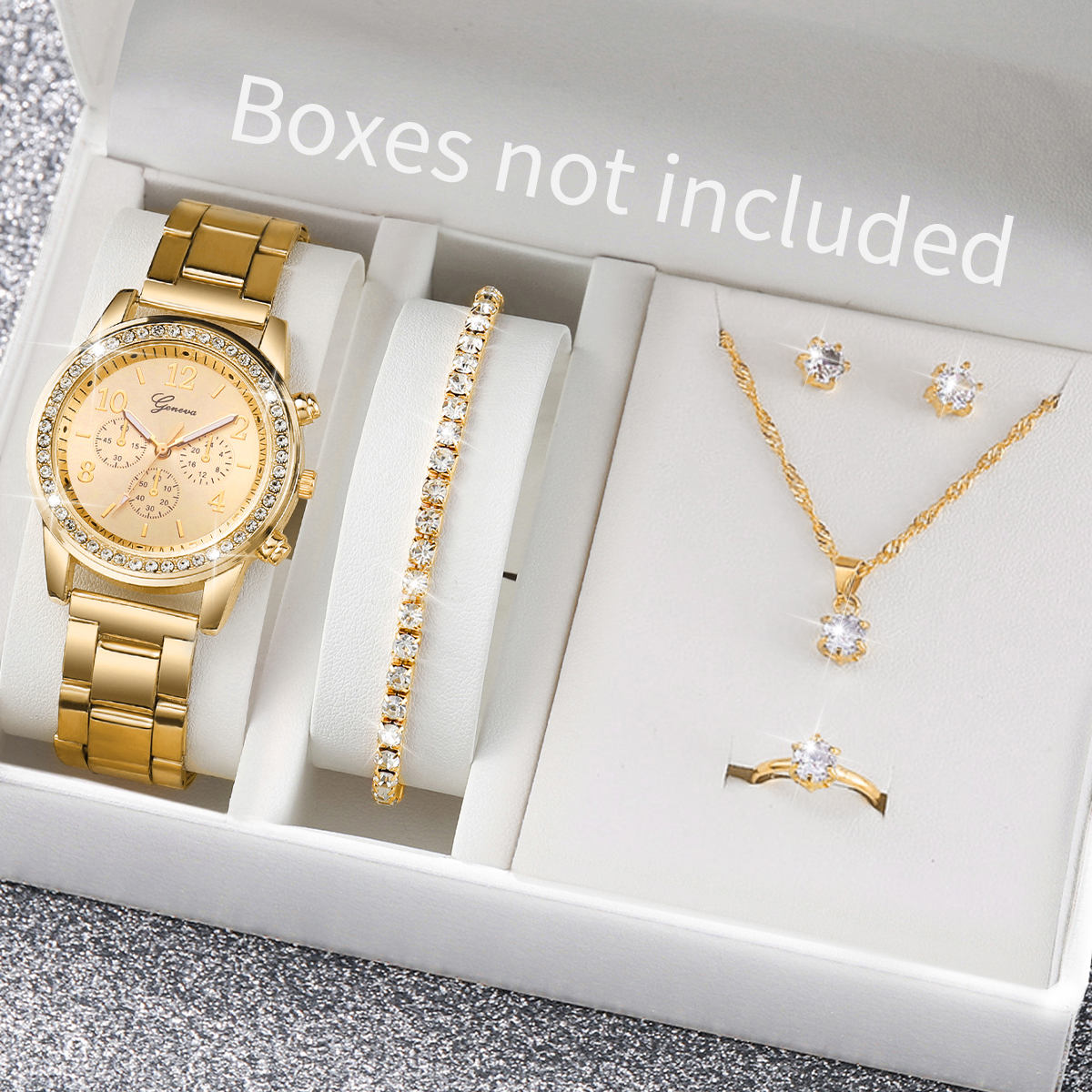 6PCS/Set Fashion Rhinestone Wo - Mystery Jewelry Jar Watches avis et prix