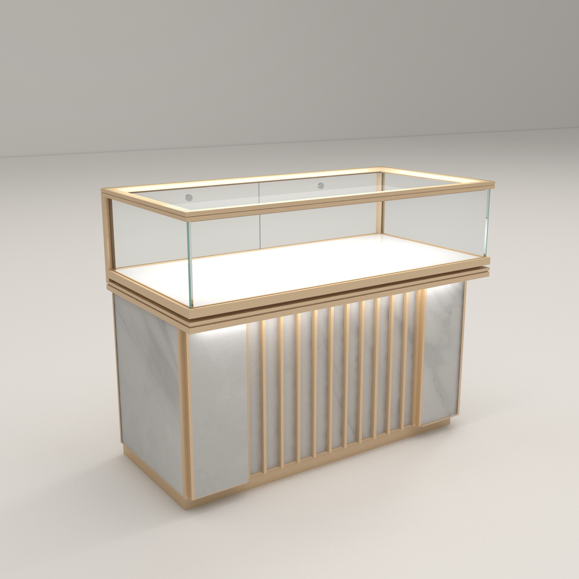 Glass jewelry display cabinet  - Jewelry And Watches Store avis et prix