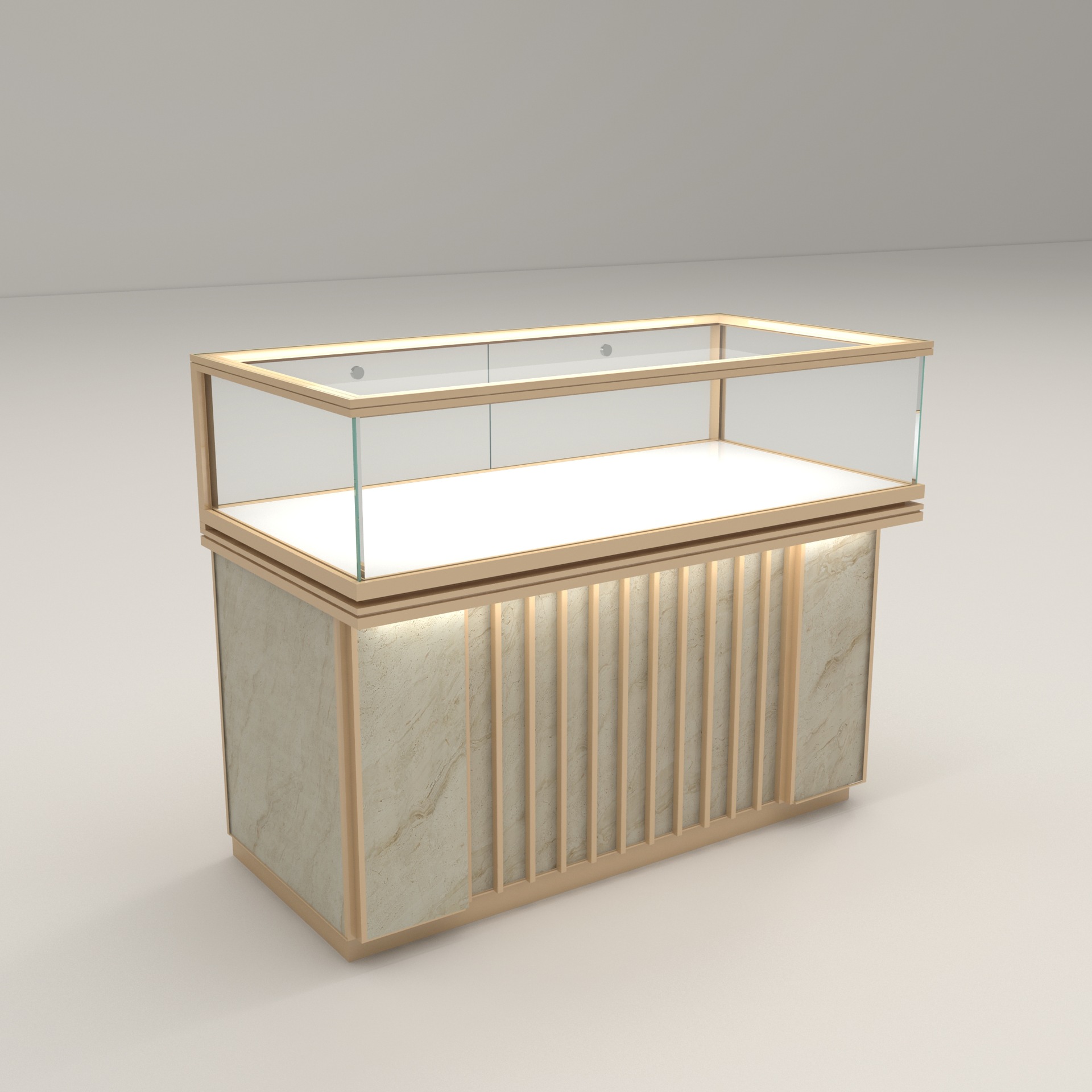 Glass jewelry display cabinet  - Jewelry And Watches Store avis et prix