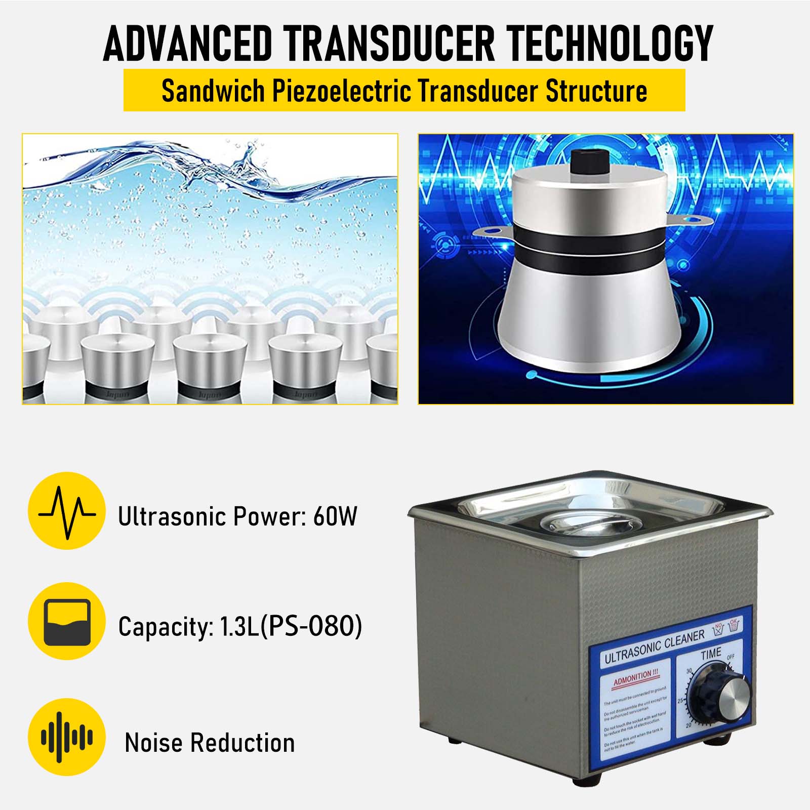 1.3L-3L Ultrasonic Cleaner PS- - Jewelry Eyewear Watches & Accessories avis et prix
