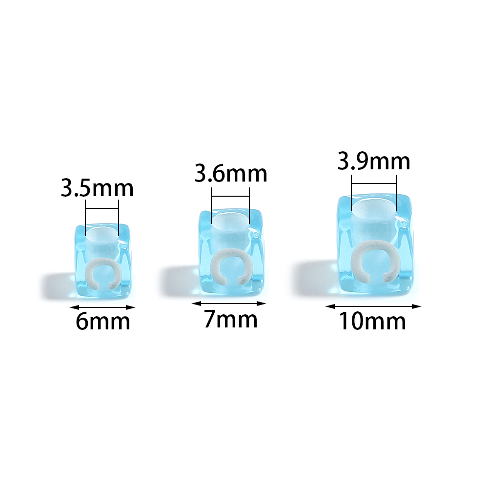 100pcs/lot 6 7 10mm Acrylic Le - Jewelry Quotes avis et prix