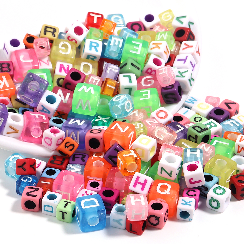 100pcs/lot 6 7 10mm Acrylic Le - Jewelry Quotes avis et prix