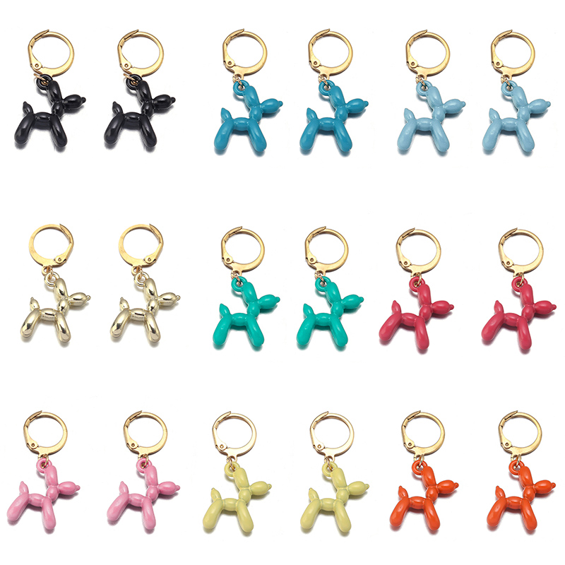 A Pair Charm Metal Balloon Dog - Mens Dog Tag Necklace avis et prix