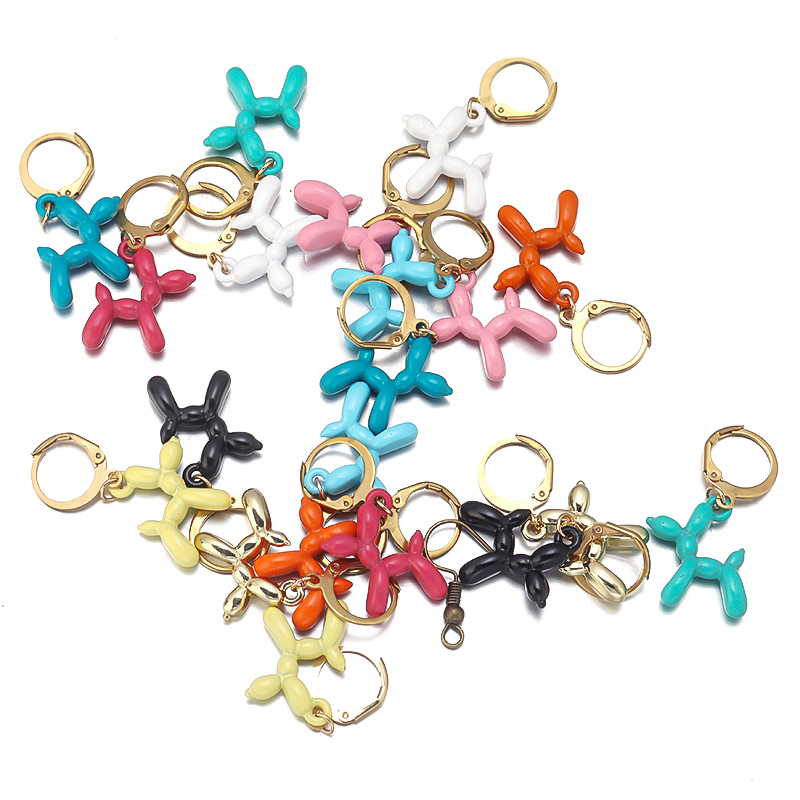 A Pair Charm Metal Balloon Dog - Mens Dog Tag Necklace avis et prix