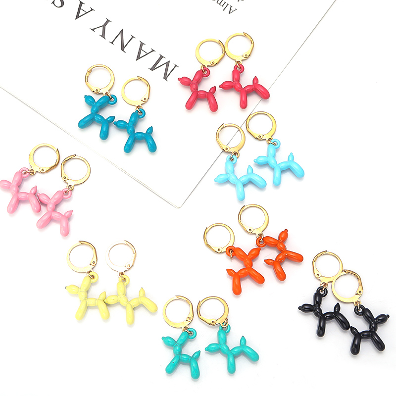 A Pair Charm Metal Balloon Dog - Mens Dog Tag Necklace avis et prix