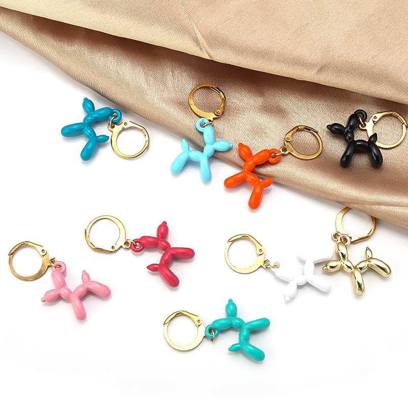 A Pair Charm Metal Balloon Dog - Mens Dog Tag Necklace avis et prix