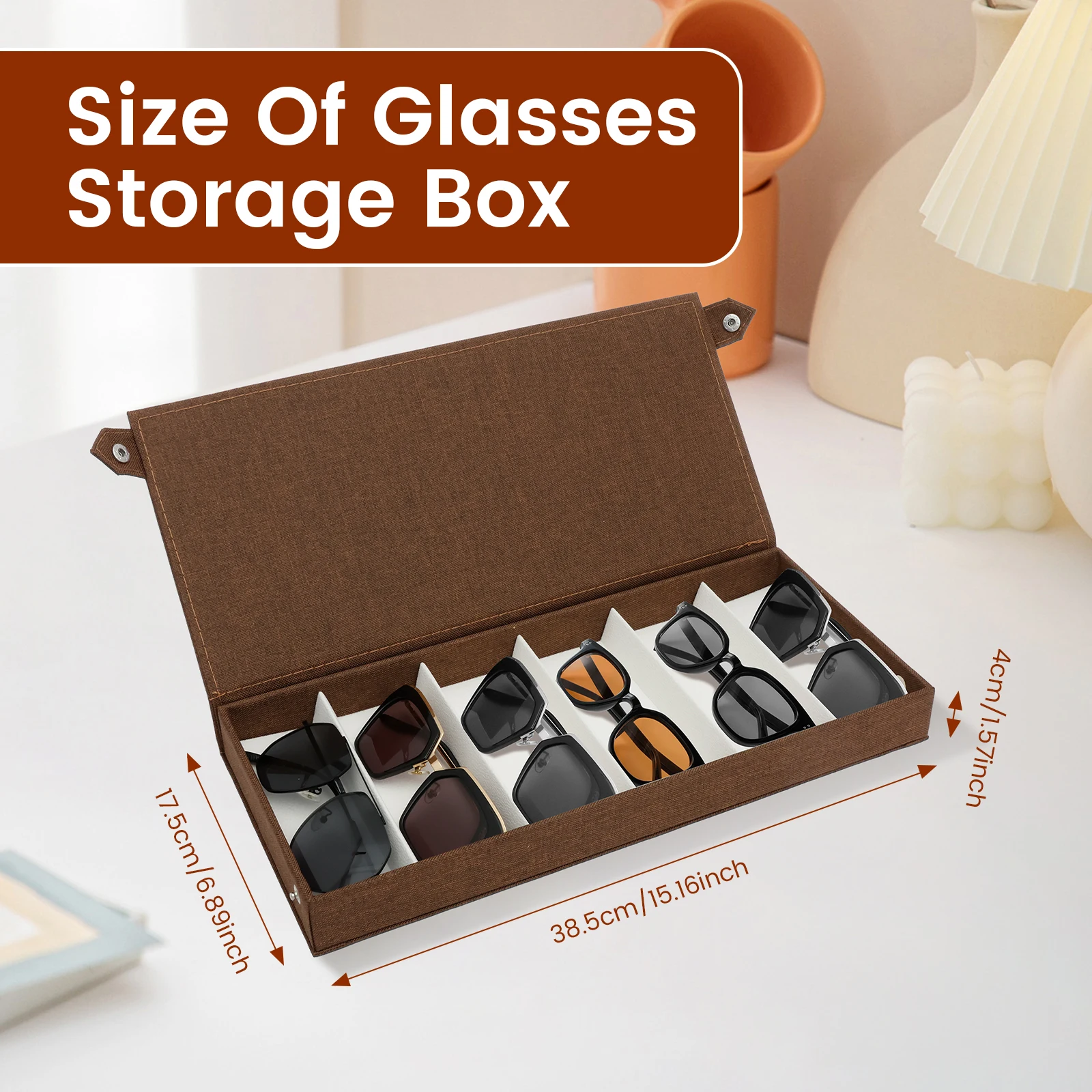 6 Slots Sunglasses Storage Box - Jewelry Eyewear Watches & Accessories avis et prix