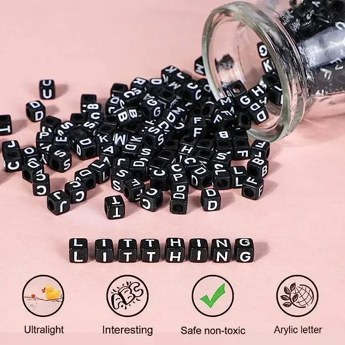 100-500pcs Acrylic A-Z Letter  - Jewelry Quotes avis et prix