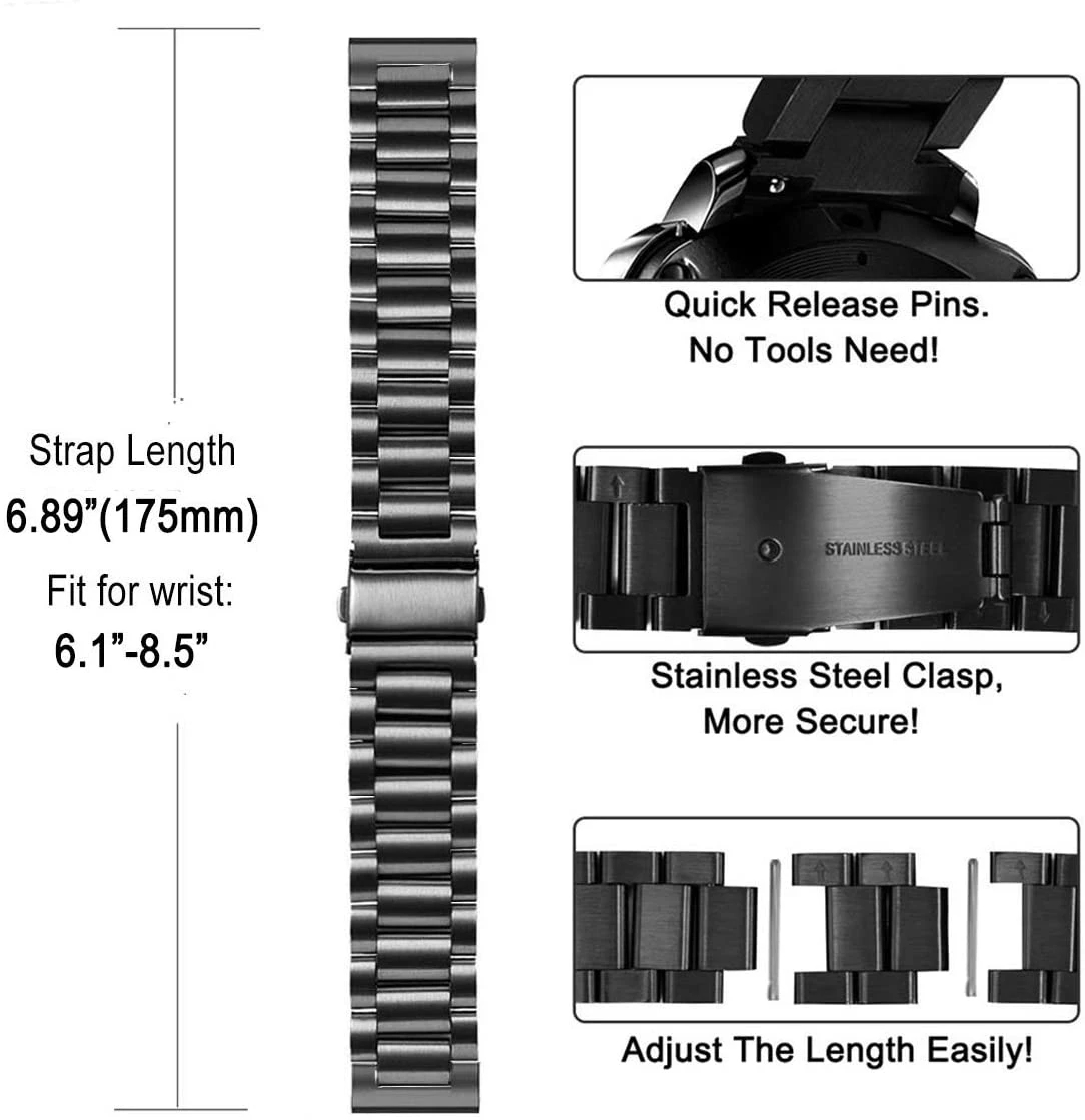 Stainless Steel Bracelet Strap - Jewelry Smart Watches avis et prix