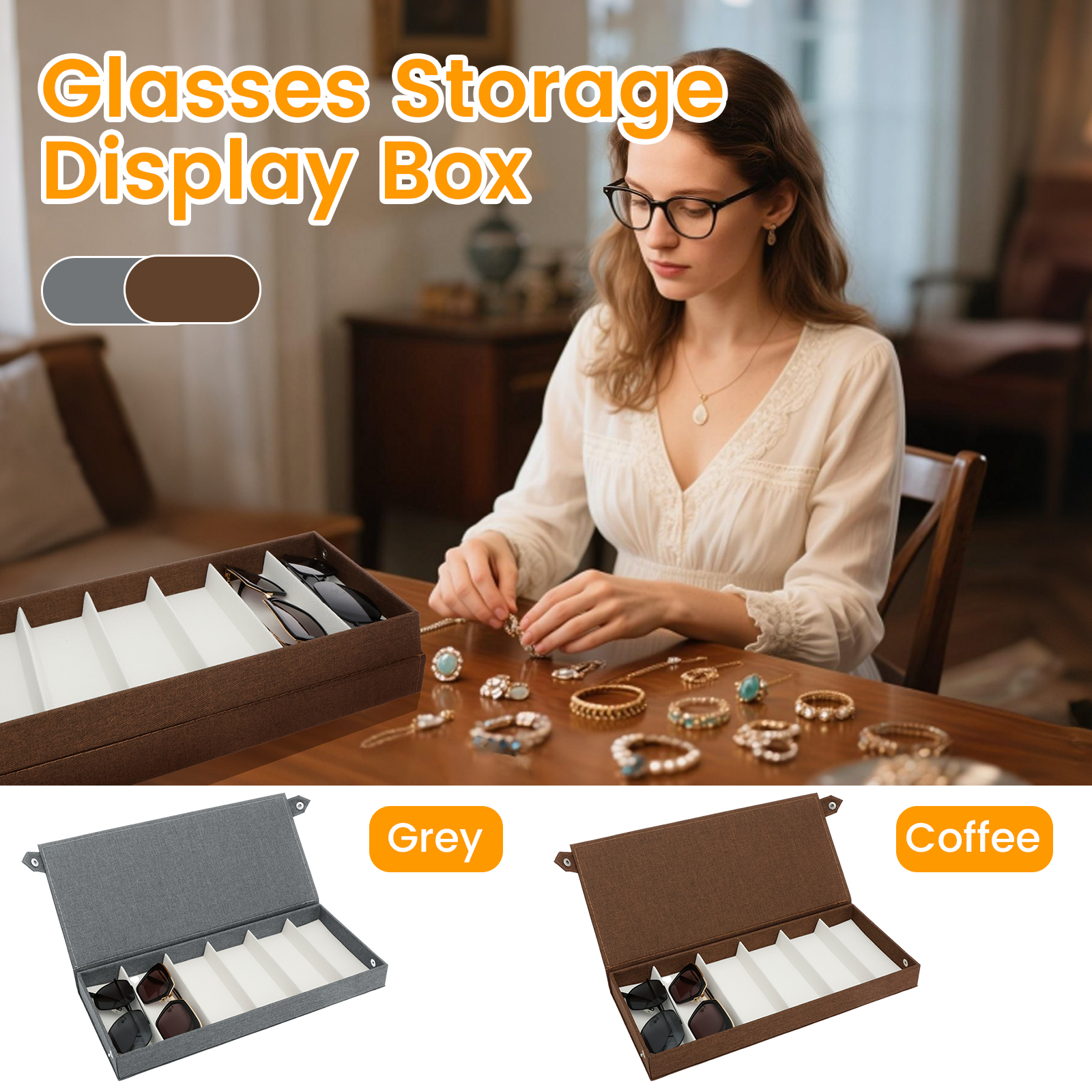 Sunglasses Storage Organizer 6 - Jewelry Eyewear Watches & Accessories avis et prix