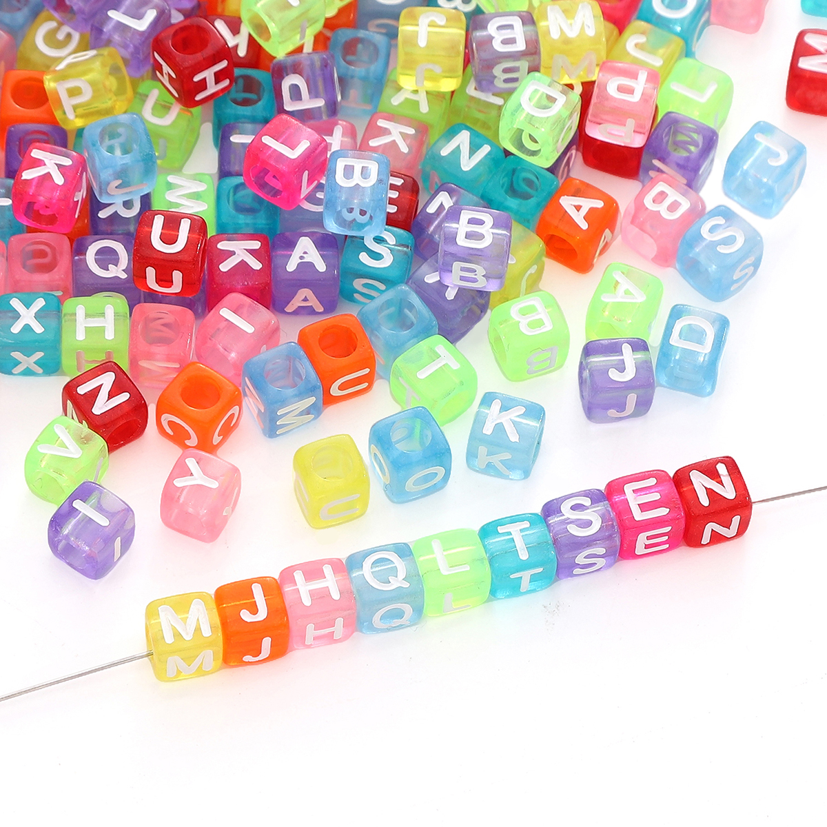 6x6mm Acrylic Translucent Squa - Jewelry Quotes avis et prix