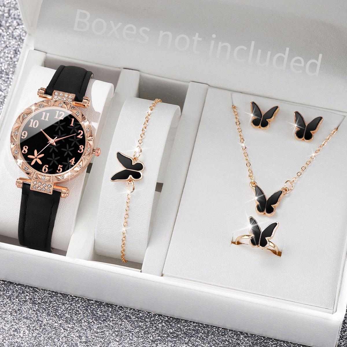 5/6PCS Fashion Rhinestone Wome - Mystery Jewelry Jar Watches avis et prix