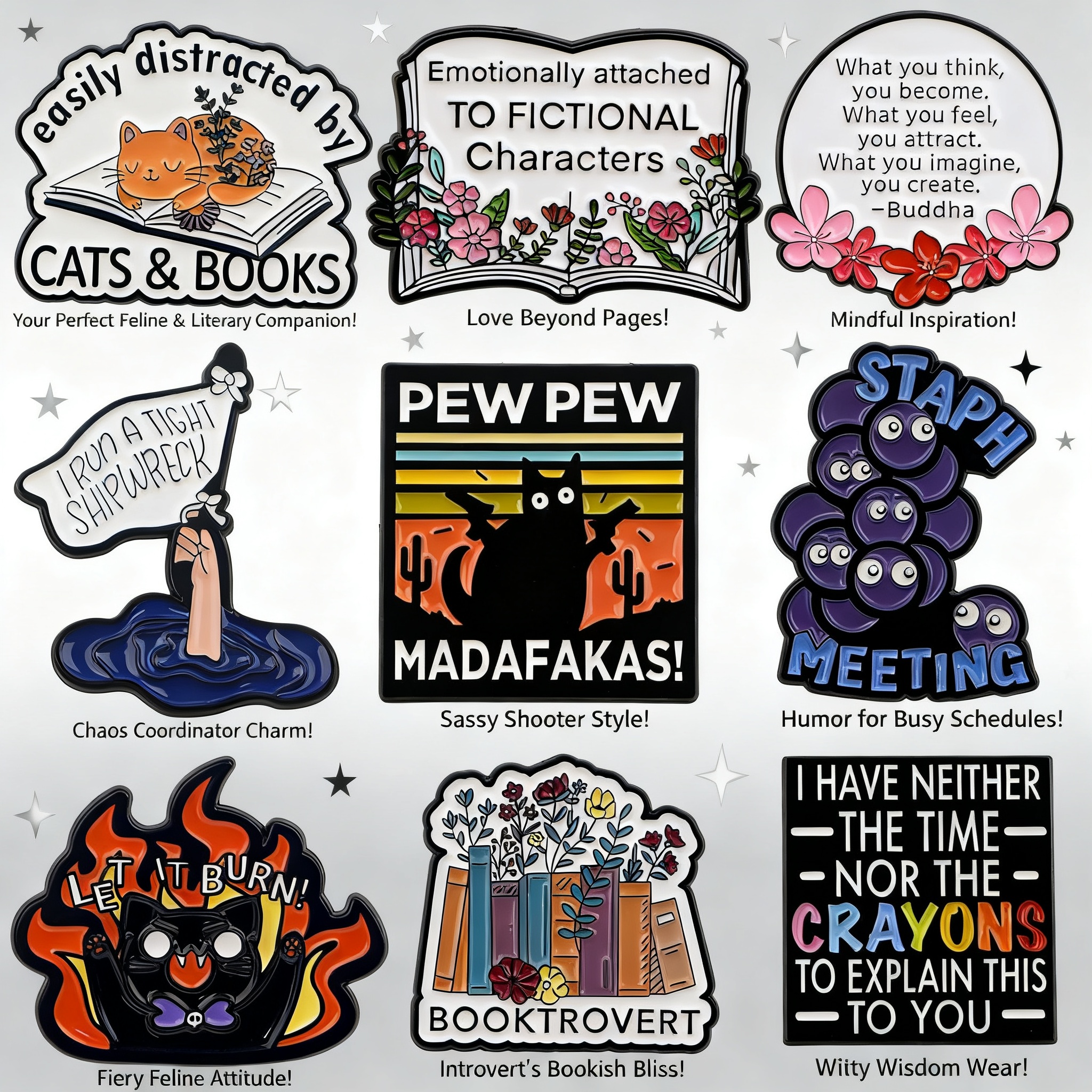 Black Cat Enamel Pin Cute Broo - Jewelry Quotes avis et prix