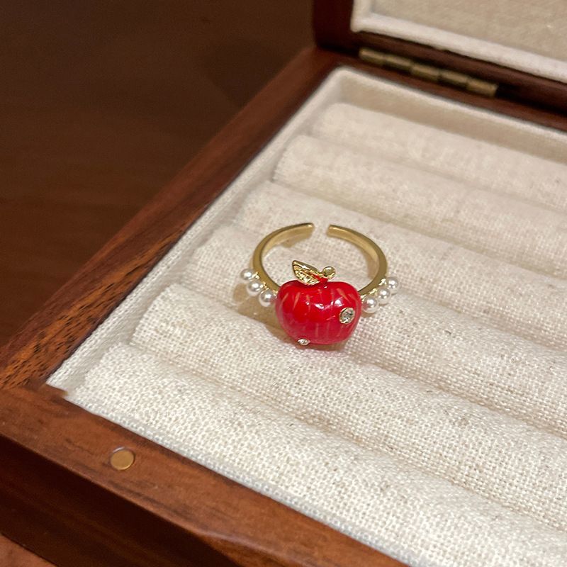 Christmas Apple Ring Red Cute  - Eve Jewelry & Watches Distribuidor Oficial Rolex avis et prix