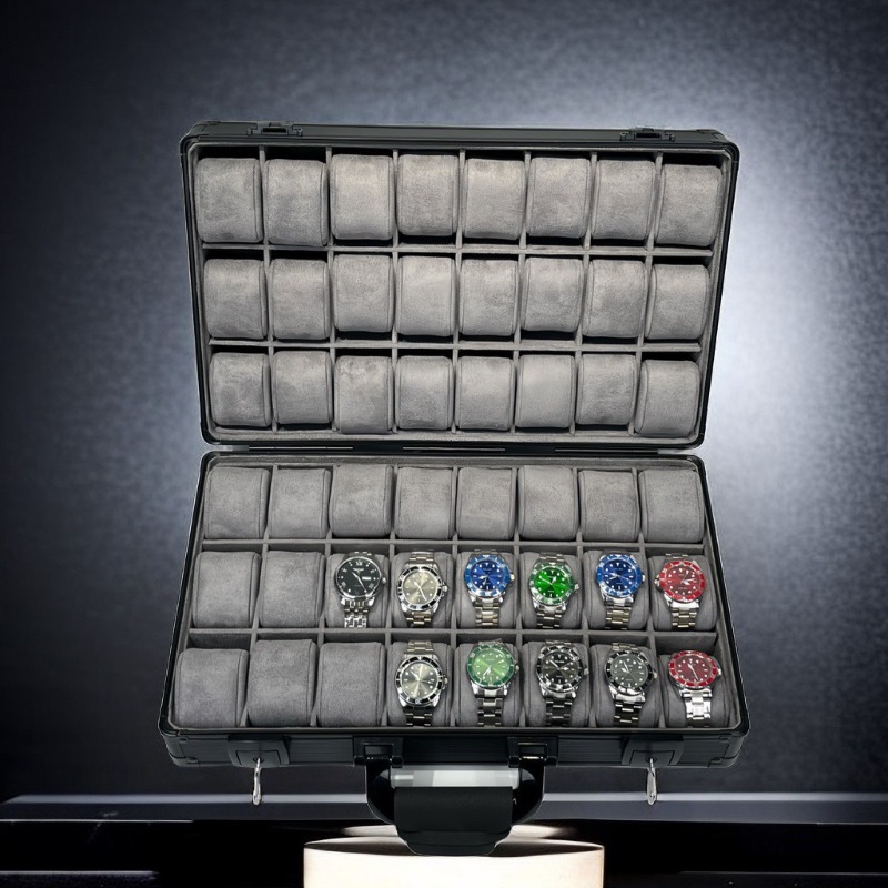 Aluminum Green Watch Box Mens  - Jewelry Rolex Watches avis et prix