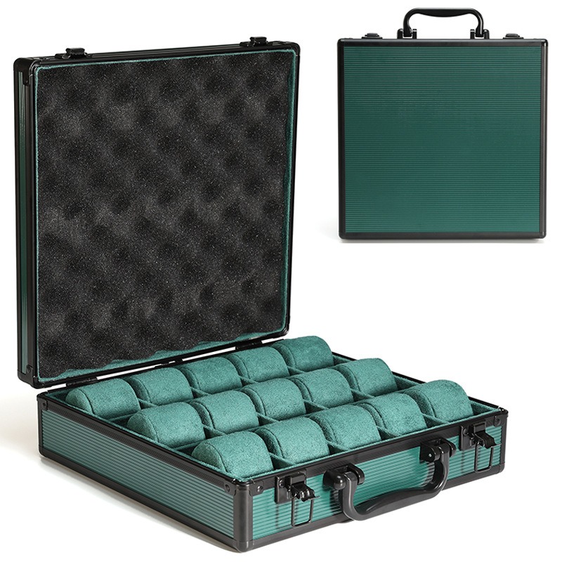 Aluminum Green Watch Box Mens  - Jewelry Rolex Watches avis et prix