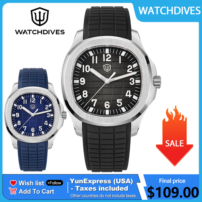 Watchdives WD008 38mm Dive Men - Jewelry Watches Vintage avis et prix