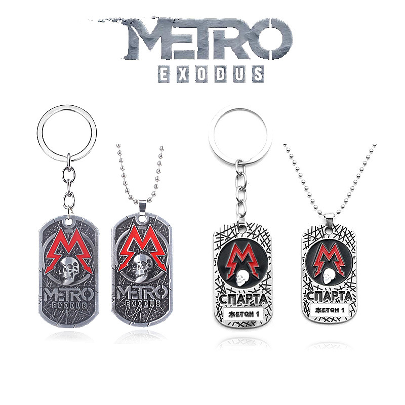 Game Metro Exodus 2033 Keychai - Mens Dog Tag Necklace avis et prix