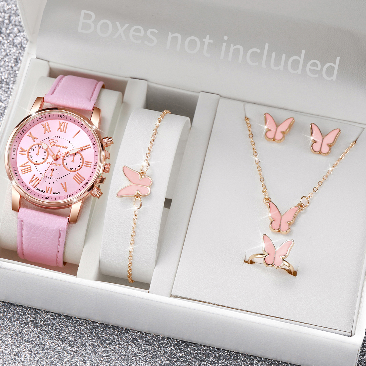 6PCS/Set Fashion Women Watches - Mystery Jewelry Jar Watches avis et prix