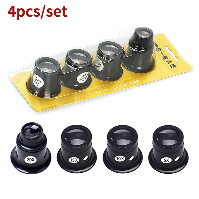 4pcs/set Monocular Magnifying  - Jewelry Eyewear Watches & Accessories avis et prix