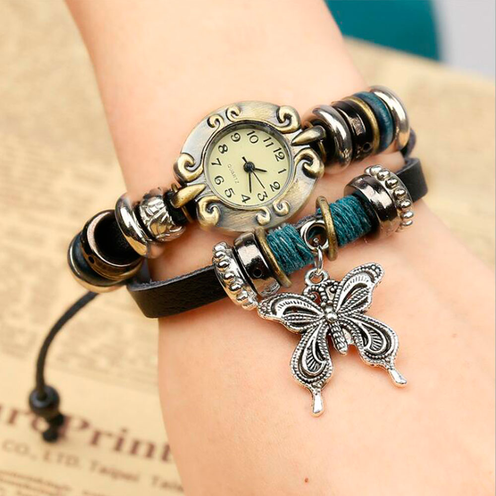 Handmade Butterfly Beads Brace - Jewelry Watches Vintage avis et prix