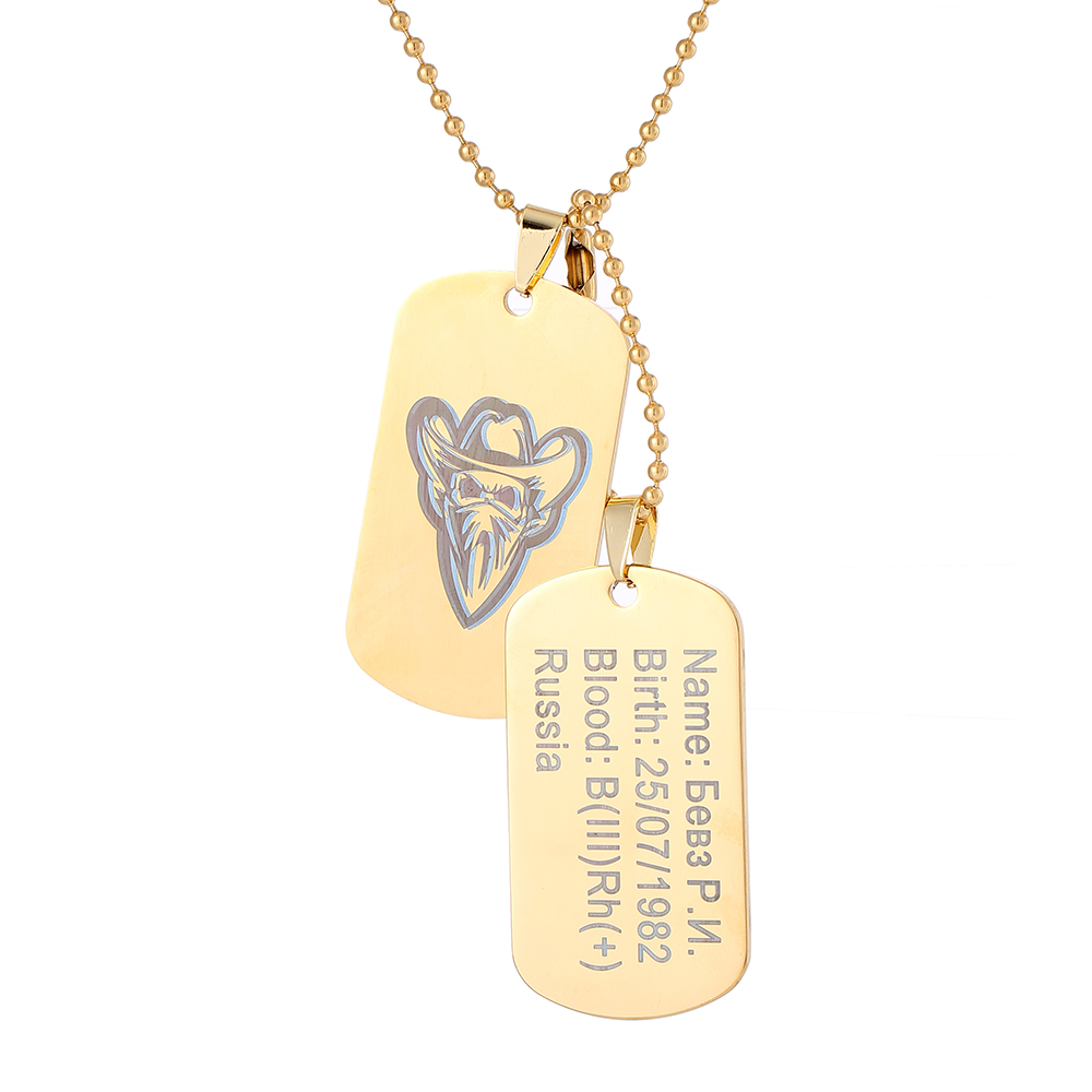 Personalized Men Black ID Dog  - Mens Dog Tag Necklace avis et prix