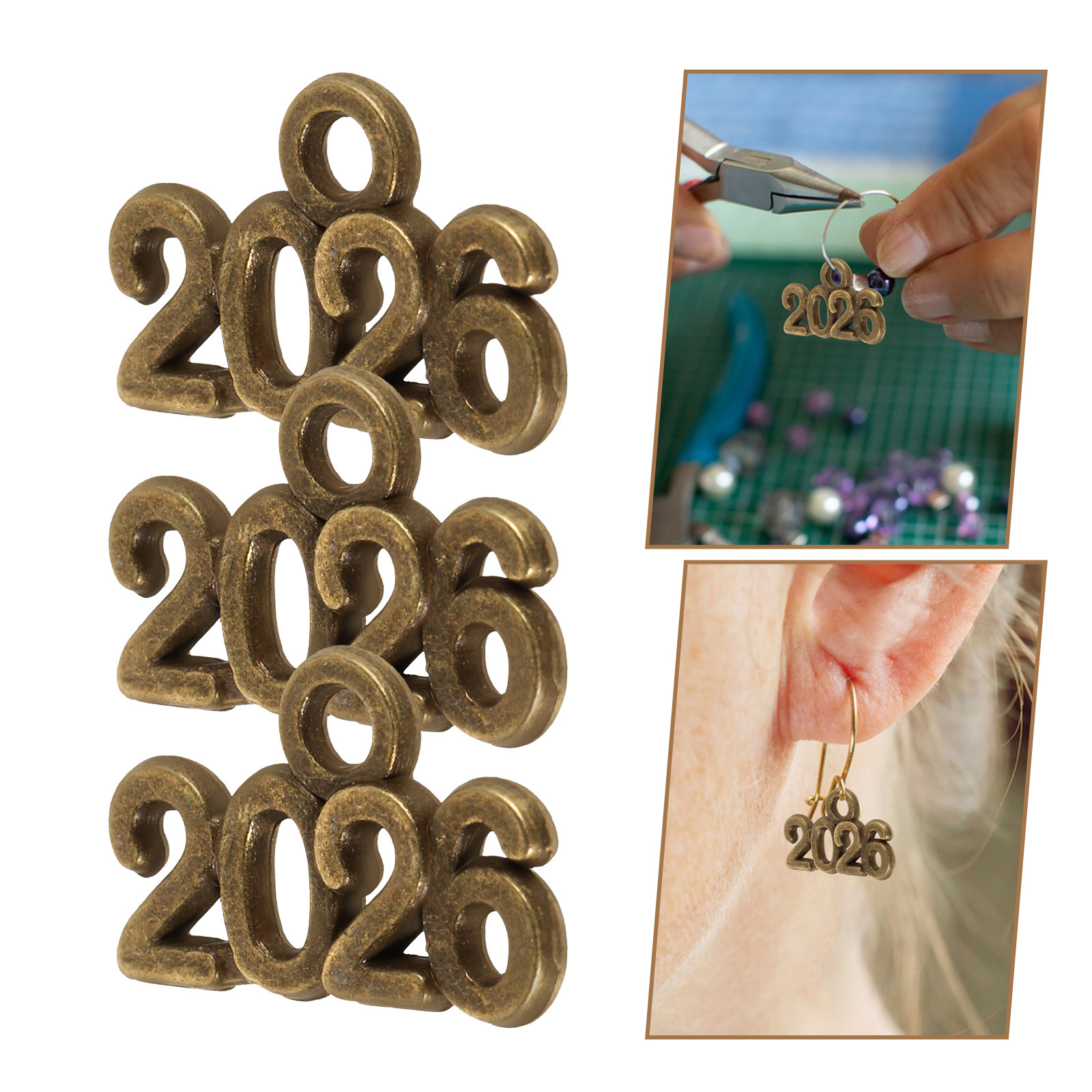 100Pcs 2026 Alloy Number Charm - Eve Jewelry & Watches Distribuidor Oficial Rolex avis et prix