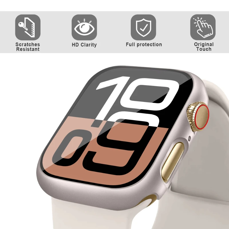 1-2pcsGlass+Cover For Apple Wa - Jewelry Smart Watches avis et prix
