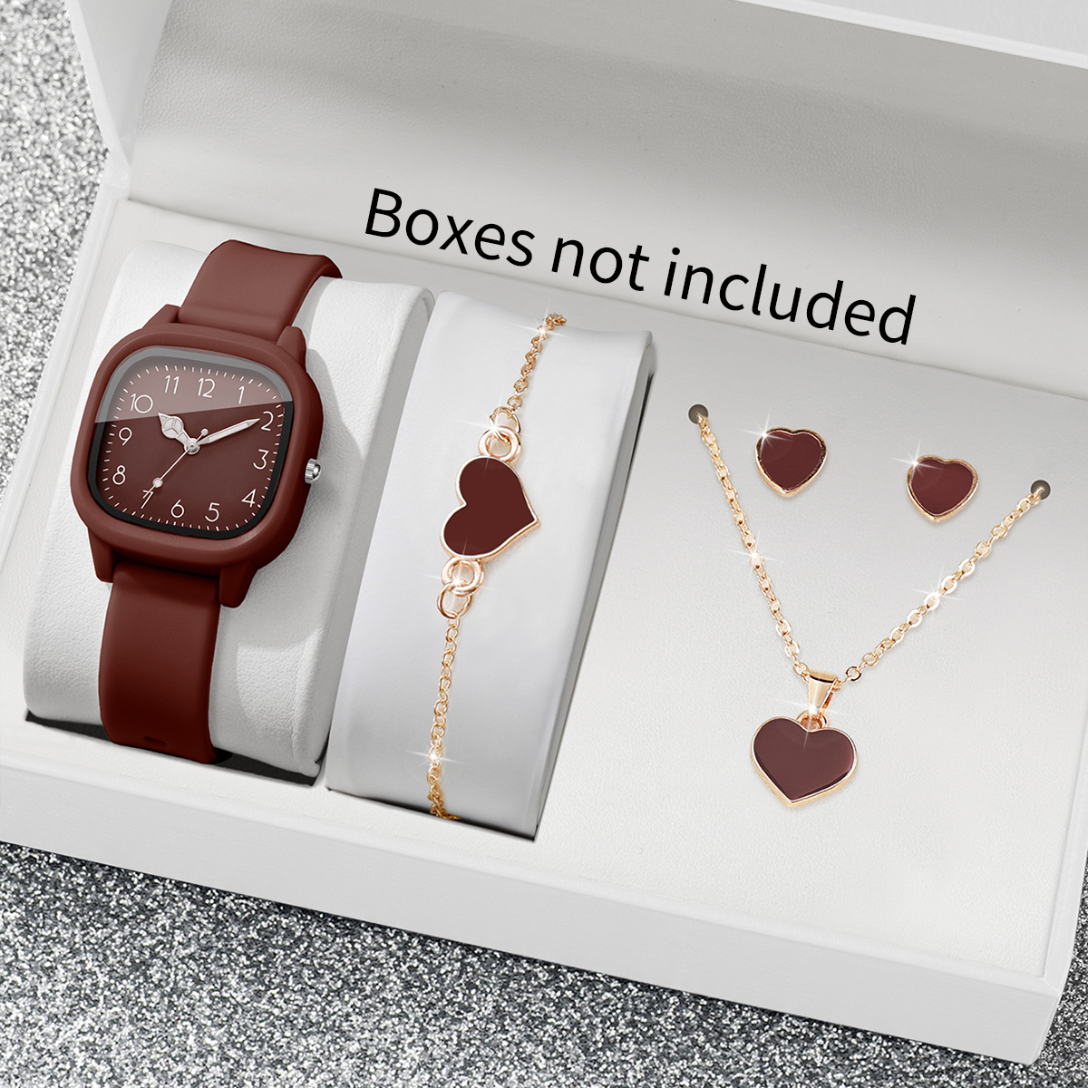 5PCS Fashion Women Watches Hea - Mystery Jewelry Jar Watches avis et prix