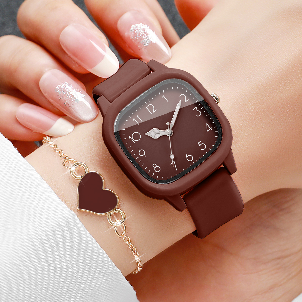 5PCS Fashion Women Watches Hea - Mystery Jewelry Jar Watches avis et prix