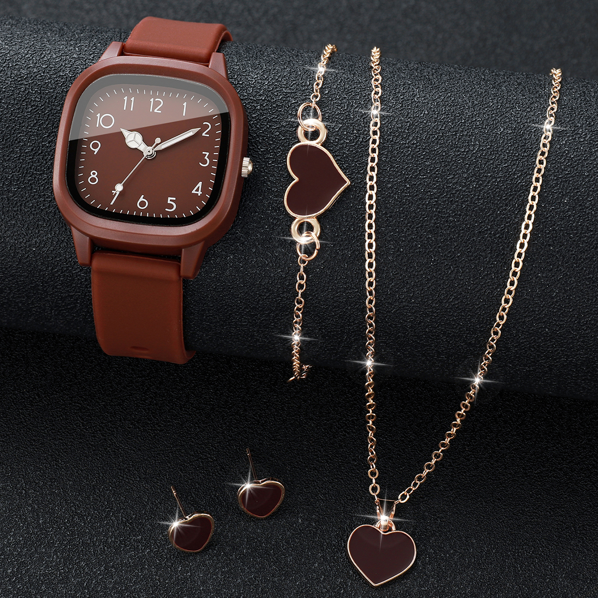 5PCS Fashion Women Watches Hea - Mystery Jewelry Jar Watches avis et prix