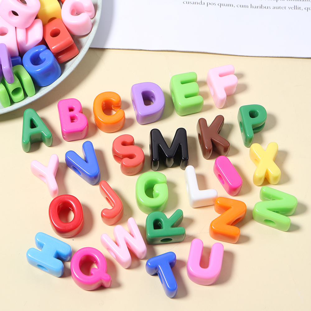 10pcs A-Z Letter Beads Acrylic - Jewelry Quotes avis et prix