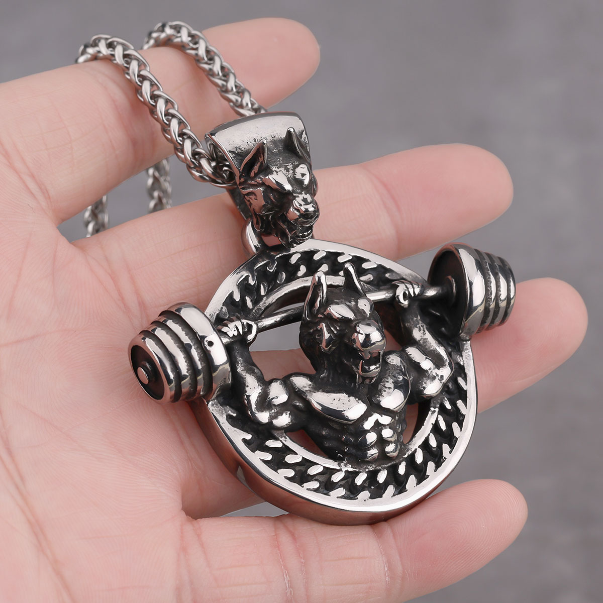 Creative Design Barbell Fitnes - Mens Dog Tag Necklace avis et prix
