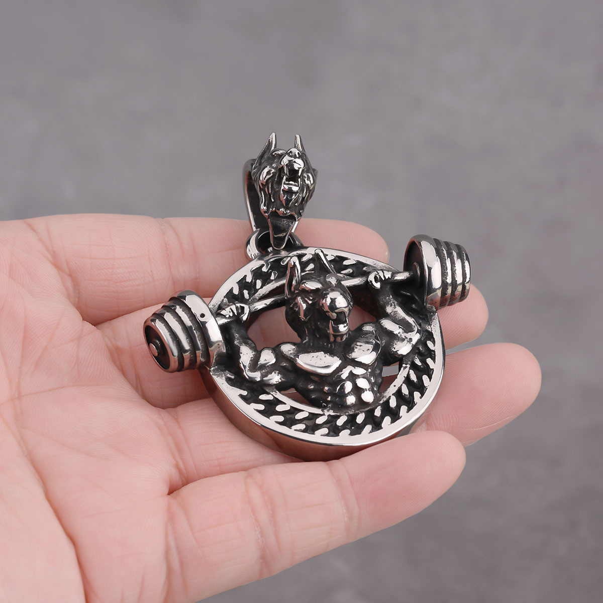 Creative Design Barbell Fitnes - Mens Dog Tag Necklace avis et prix