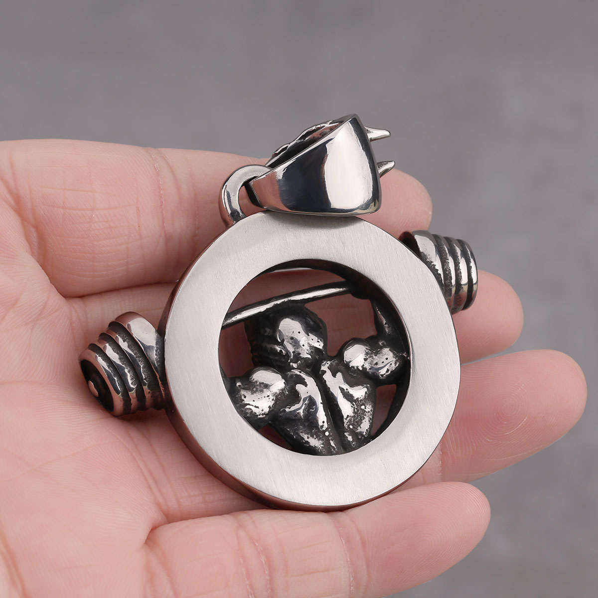 Creative Design Barbell Fitnes - Mens Dog Tag Necklace avis et prix