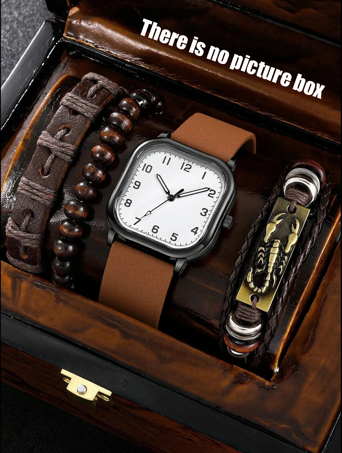 No gift box; men's leather str - Jewellery Watches avis et prix